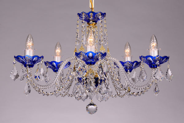 LLCH05-BLUE-SP crystal chandelier