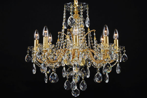 LLCH08-COATED-CRYSTAL-D Crystal Chandelier