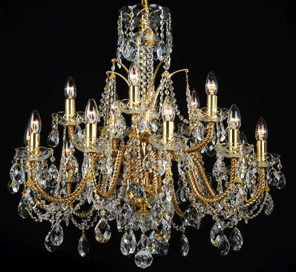 LLCH15-COATED-CRYSTAL-D Crystal Chandelier
