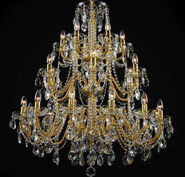 Crystal chandelier LLCH24-COATED-CRYSTAL-D