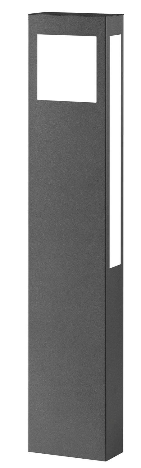 Vue latérale du luminaire montrant le panneau lumineux vertical sur le côté.