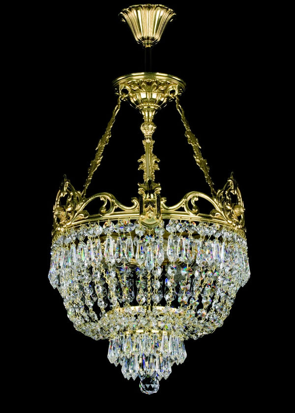 Brass chandelier L16207CHCLN