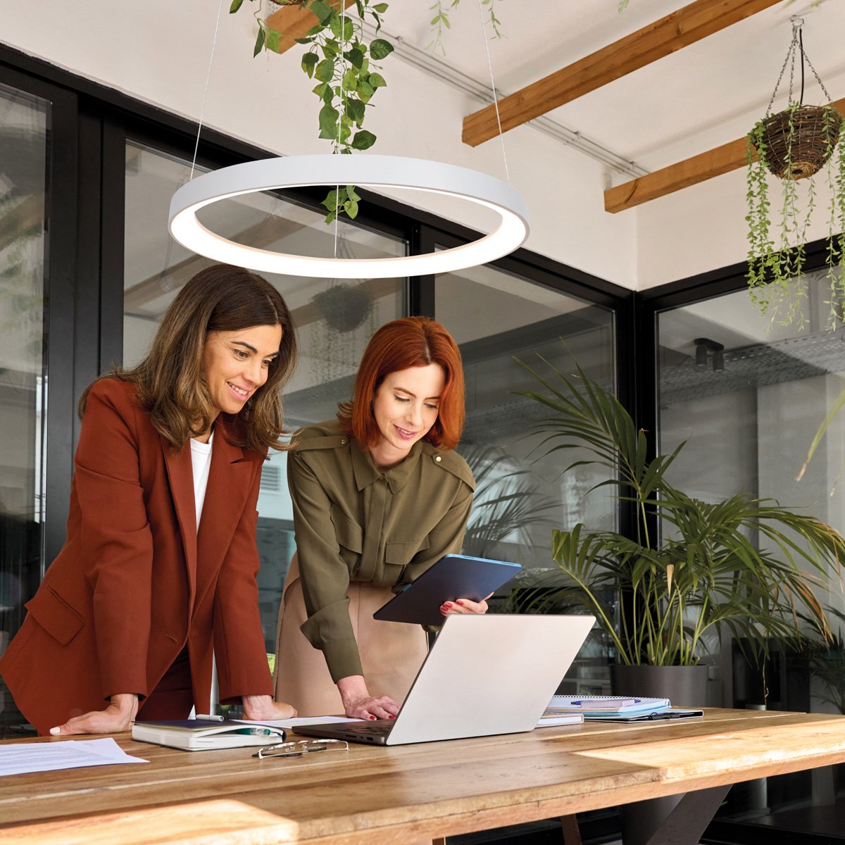 Suspension luminaire Ringlede blanc