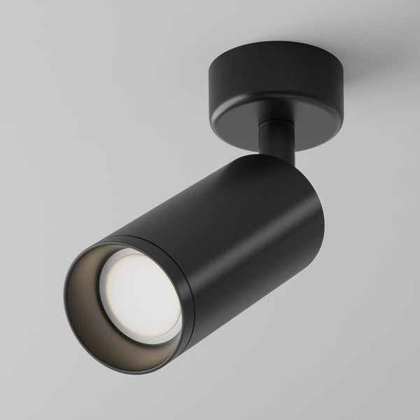 Black spotlight ceiling light