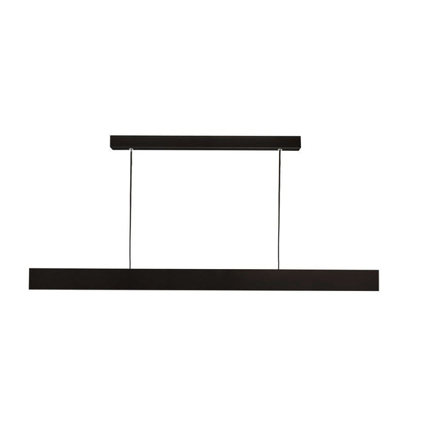 Suspension Apollon aluminium et noire, L 146,4 cm