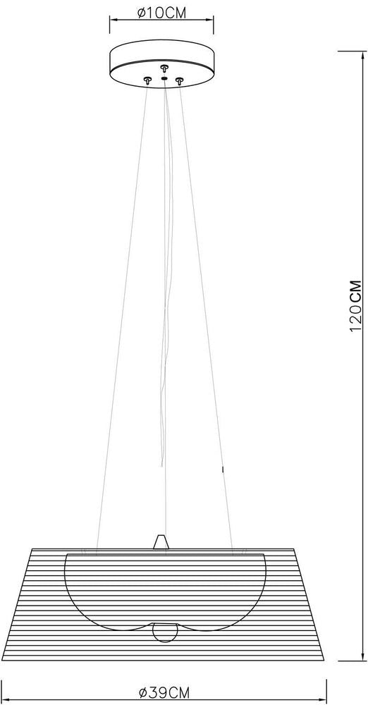 Suspension Filo 3 lumières noire
