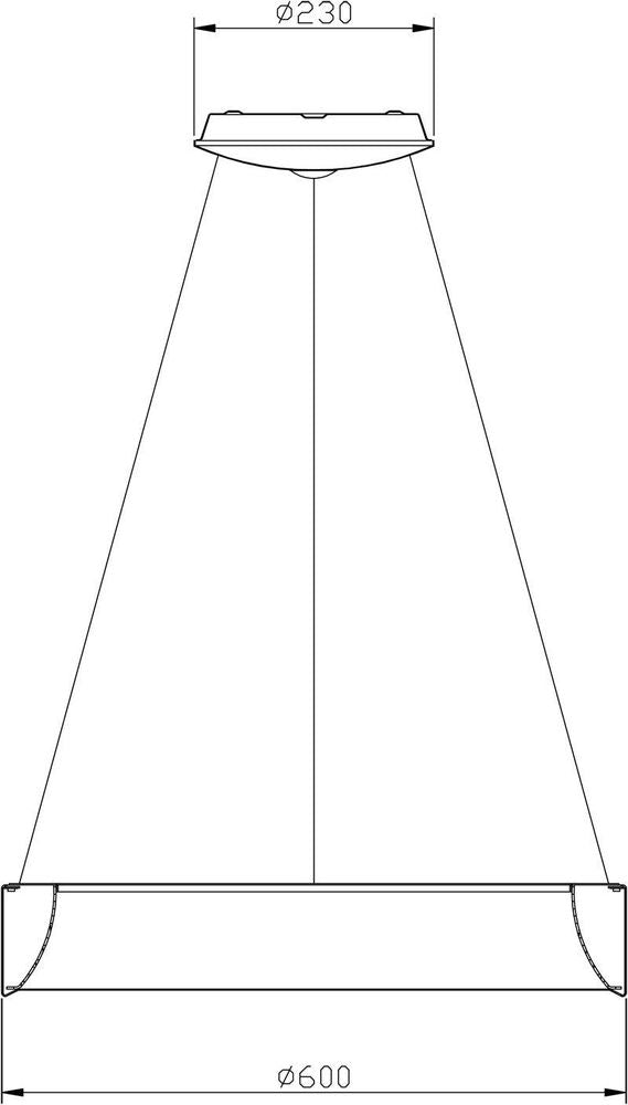 Suspension Sculptoris aluminium et blanche, Ø 60 cm