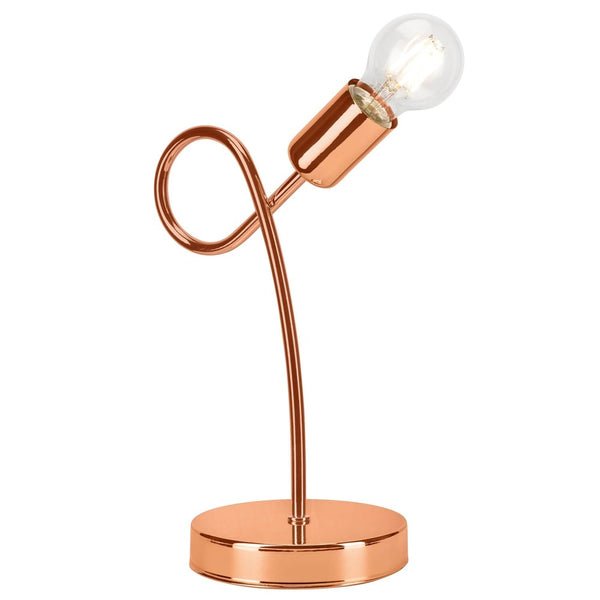 Lampe à poser cuivrée