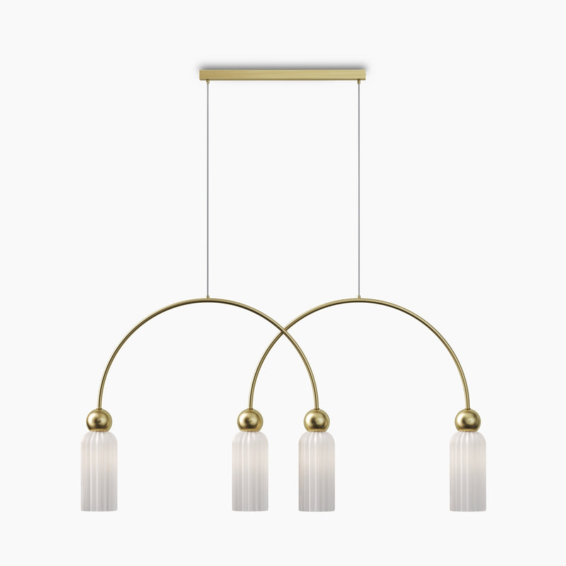 Antic gold pendant light