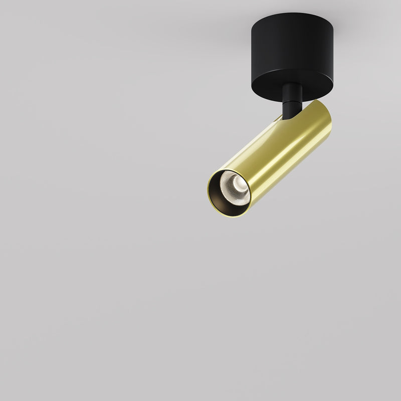 Focus T Black ceiling light