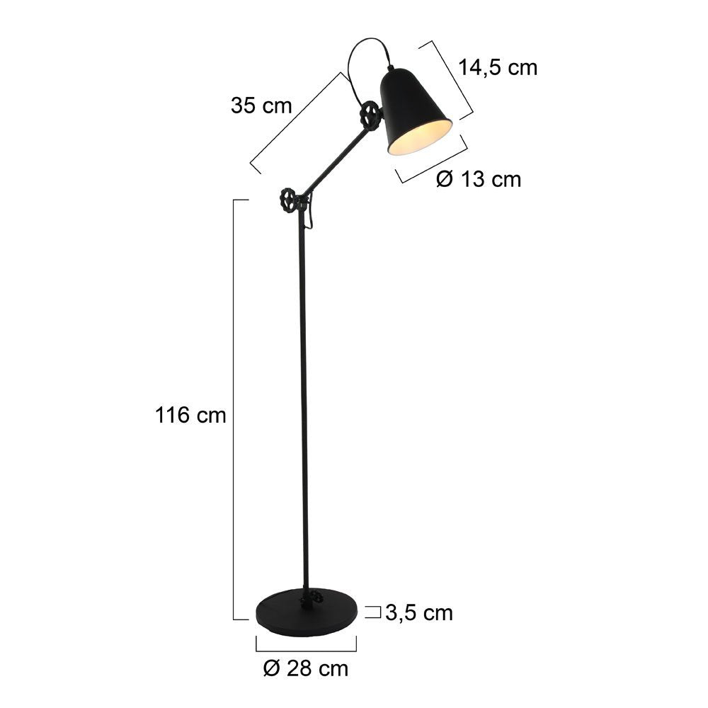 Lampe sur Pied Noir Ludique