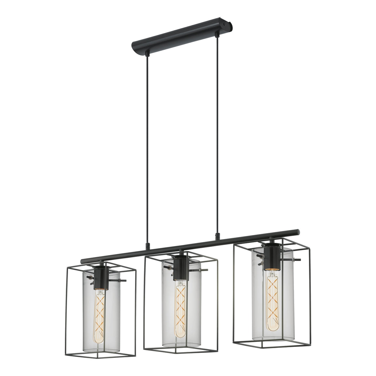 Suspension Loncino noire, verre (49496)