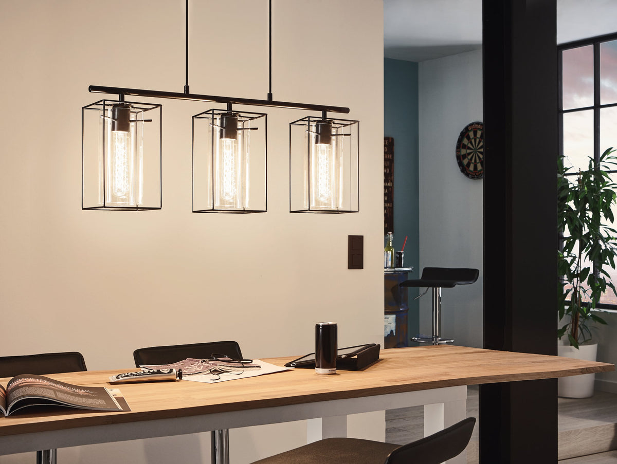 Suspension Loncino noire, verre (49496)