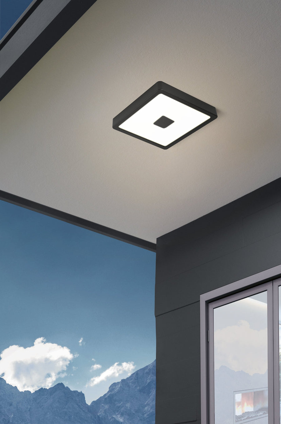 Luminaire extérieur Iphias 2 noir et blanc
