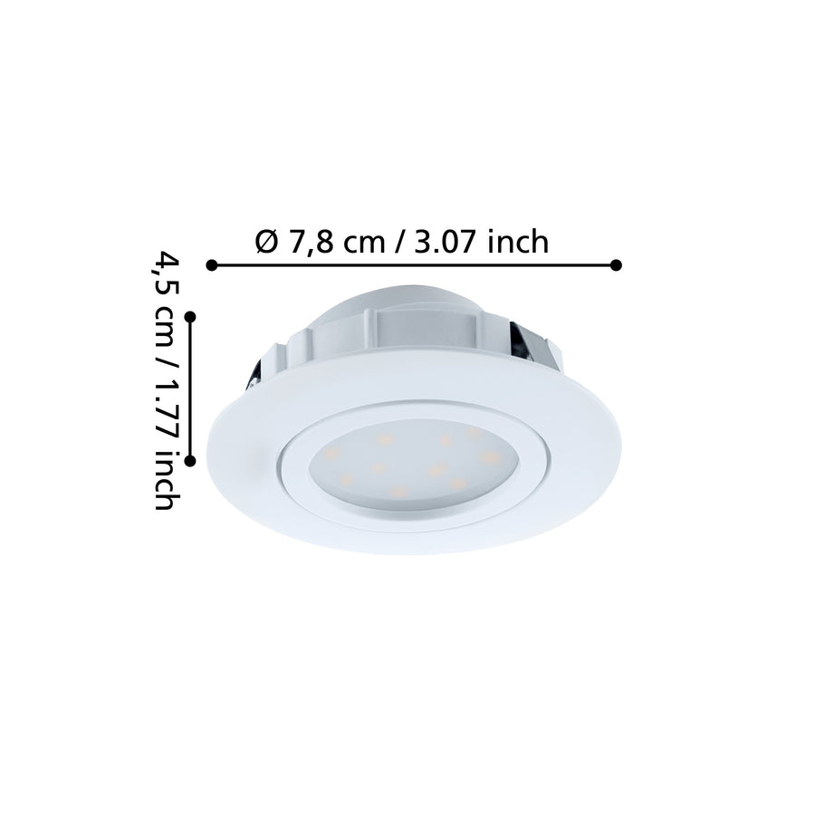 Schéma coté indiquant un diamètre de 7,8 cm et une hauteur de 4,5 cm