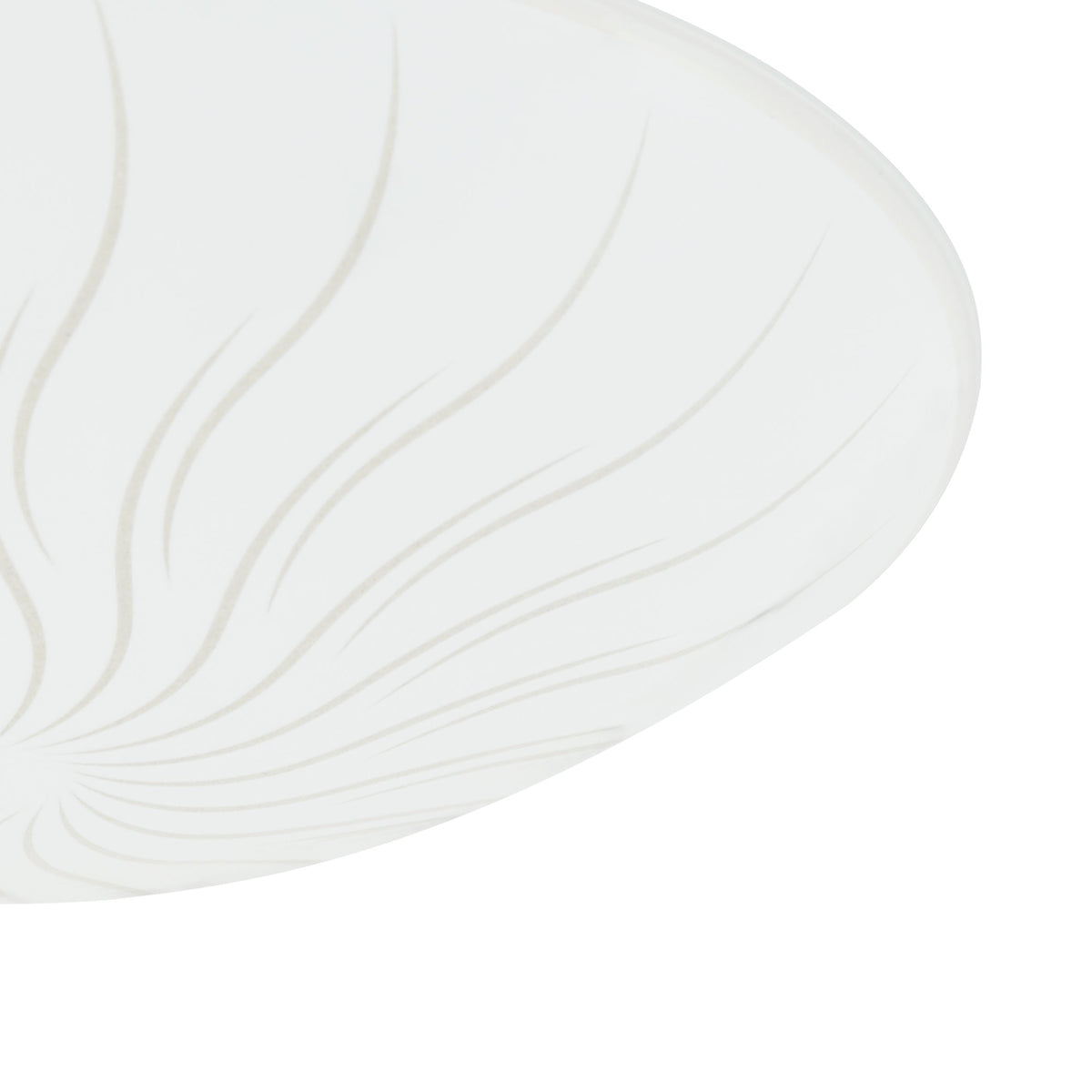 Plafonnier Margitta 1 blanc et transparent, verre, Ø 31,5 cm