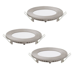 Spot encastrable Fueva-c nickel satiné