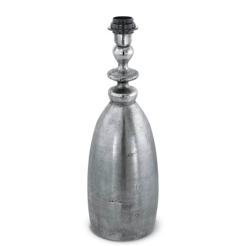 Lampe à poser Sawtry nickel, H 48 cm
