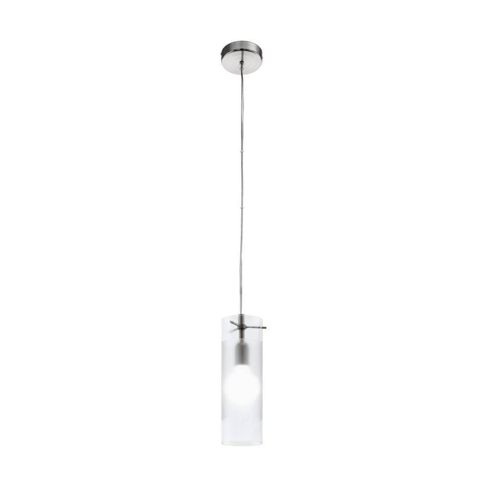 Suspension Caporosso nickel et blanche mat (64164)