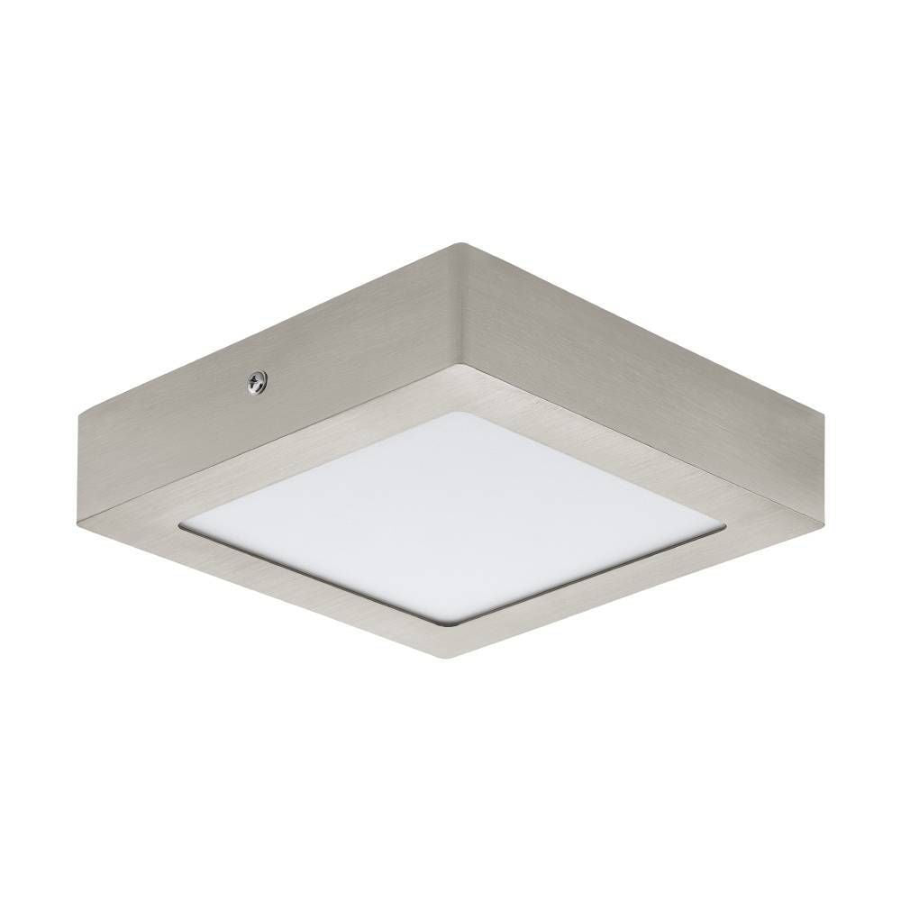 Plafonnier Fueva 1 PRO nickel et blanc mat (64712)