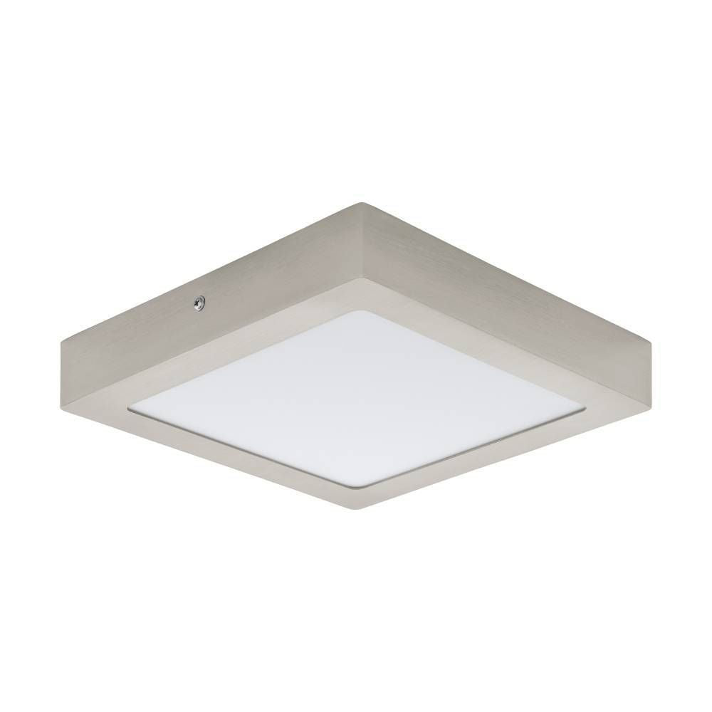 Plafonnier Fueva 1 PRO nickel et blanc mat (64721)