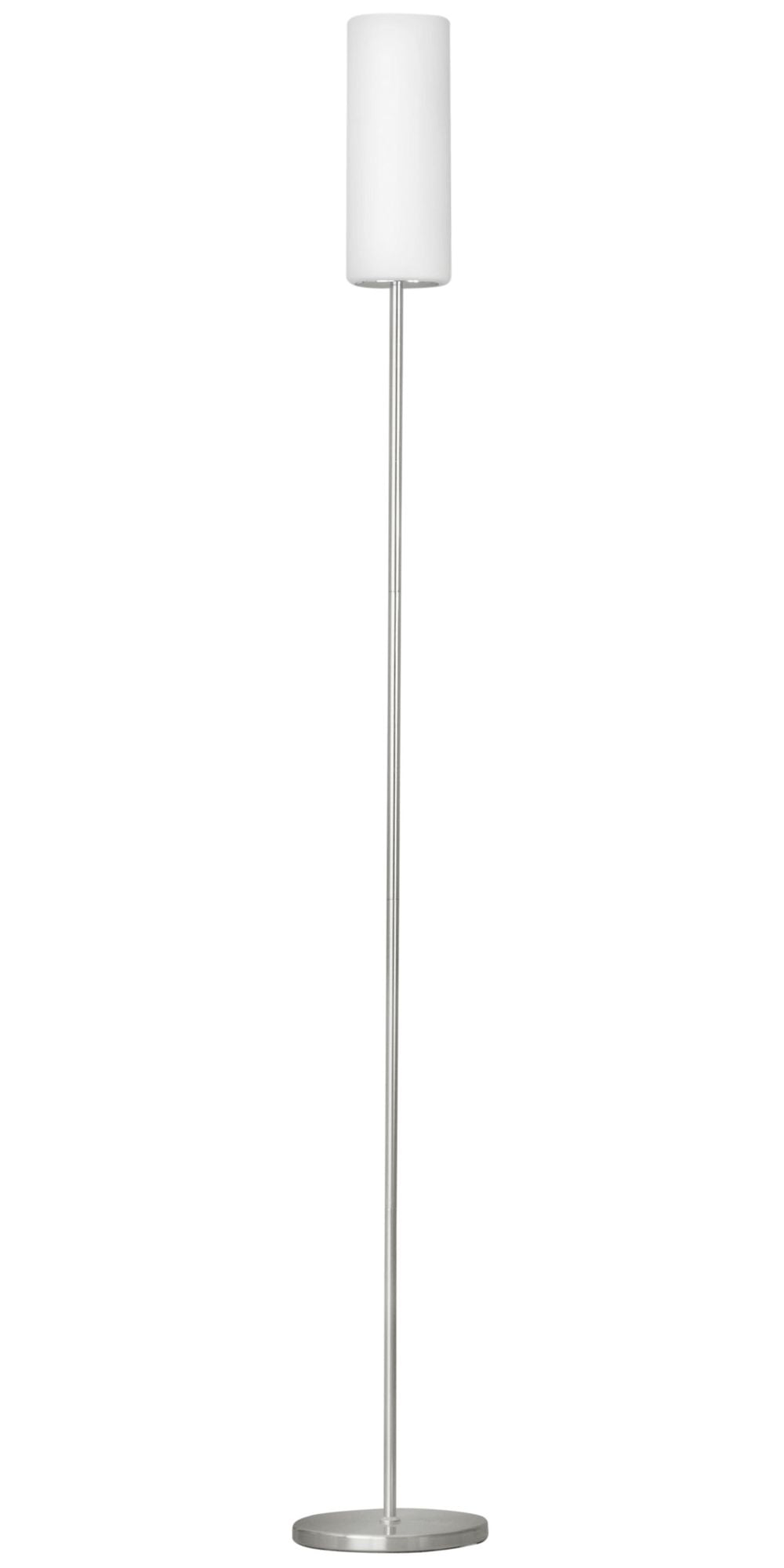 Vue en pied légèrement différente du lampadaire, montrant la base ronde et la tige.