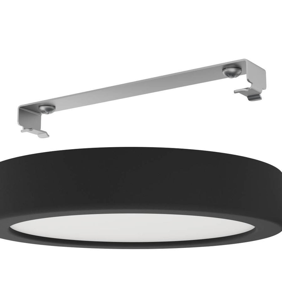 Plafonnier Fueva 5 noir et blanc, Ø 16 cm
