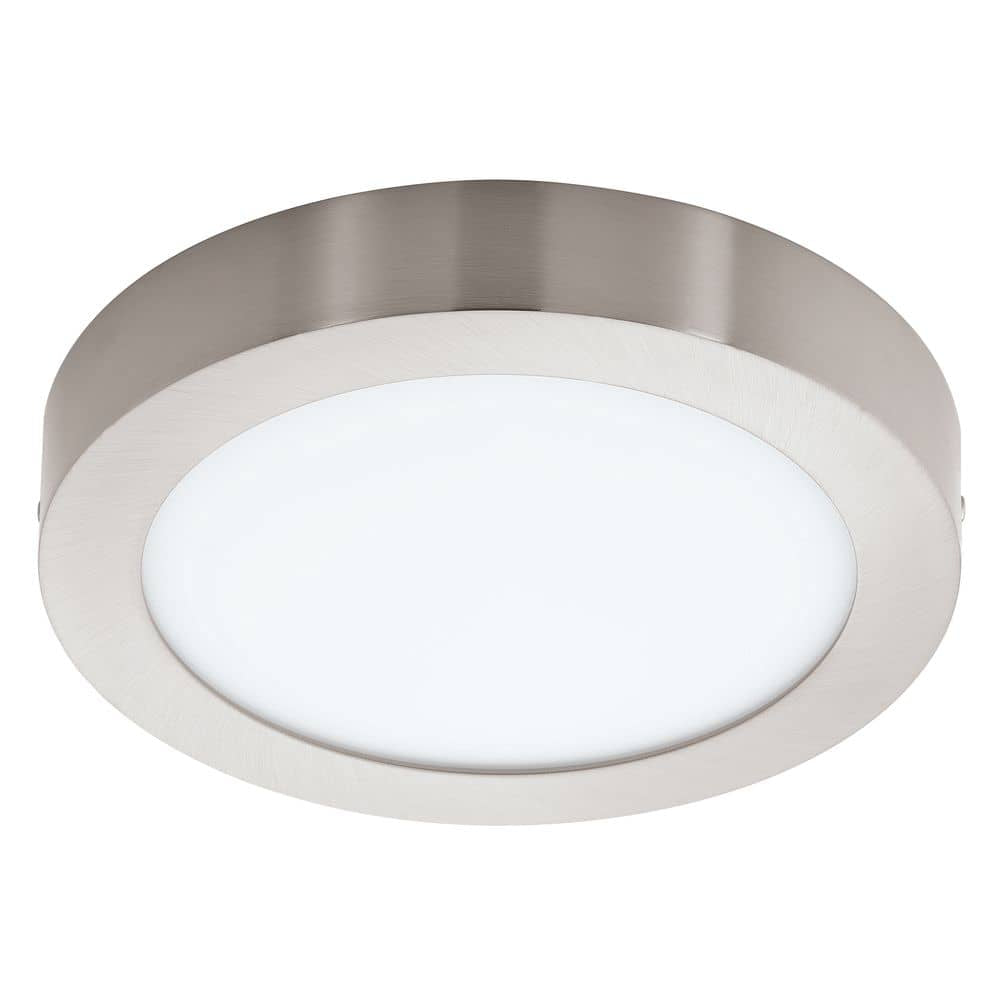 Plafonnier Fueva nickel satiné