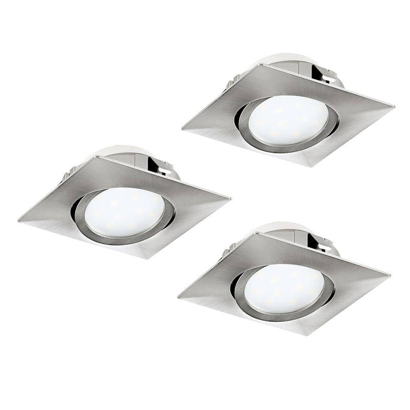 Spot encastrable Pineda nickel, L 8,4 cm (95846)