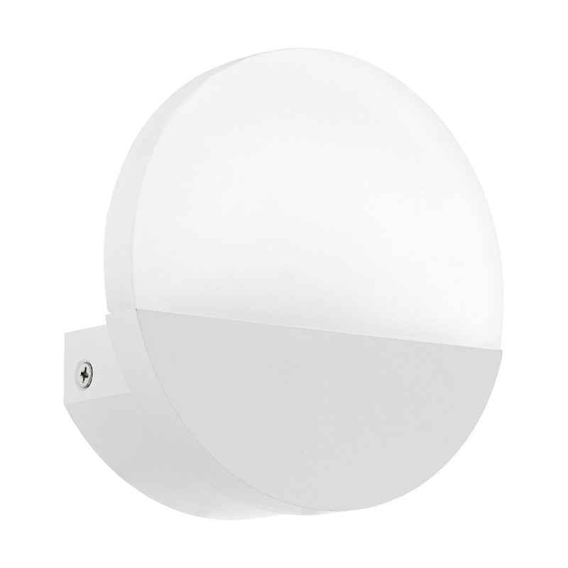 Applique murale Metrass 1 aluminium et blanche