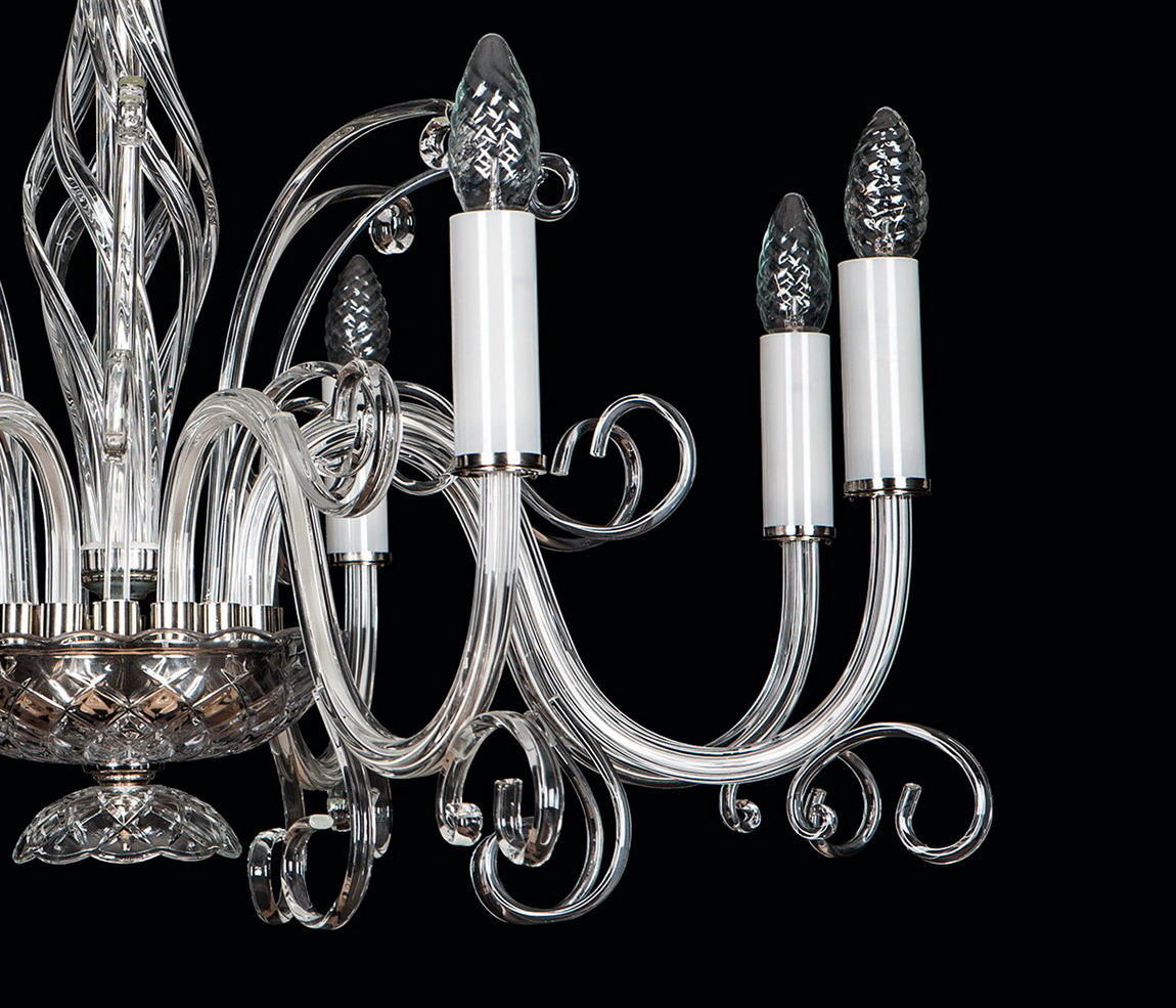 Lustre en verre transparent EL416800