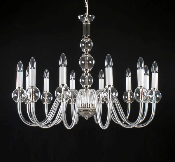 EL4301200 Clear glass chandelier