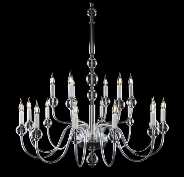 EL4301800 clear glass chandelier