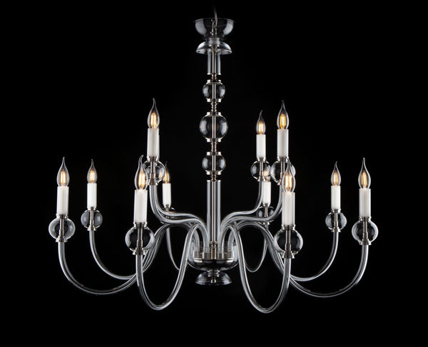 Clear glass chandelier 400