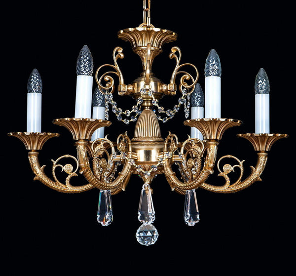 EL8616091 brass chandelier