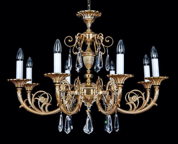 EL861809 brass chandelier