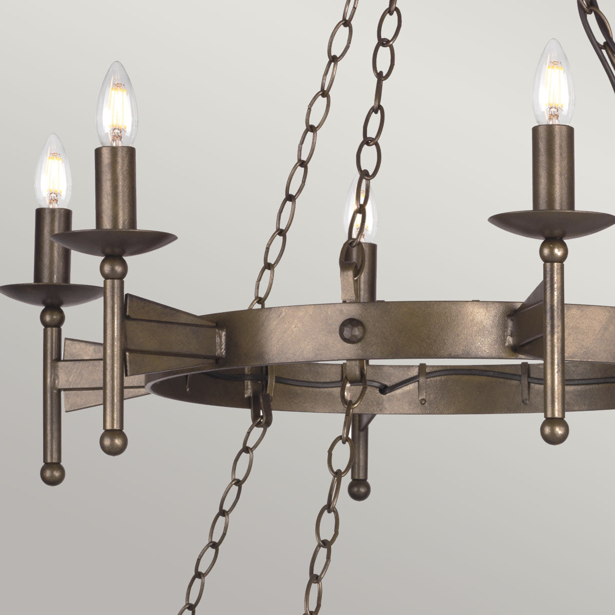 Lustre Cromwell 18 lumières bronze