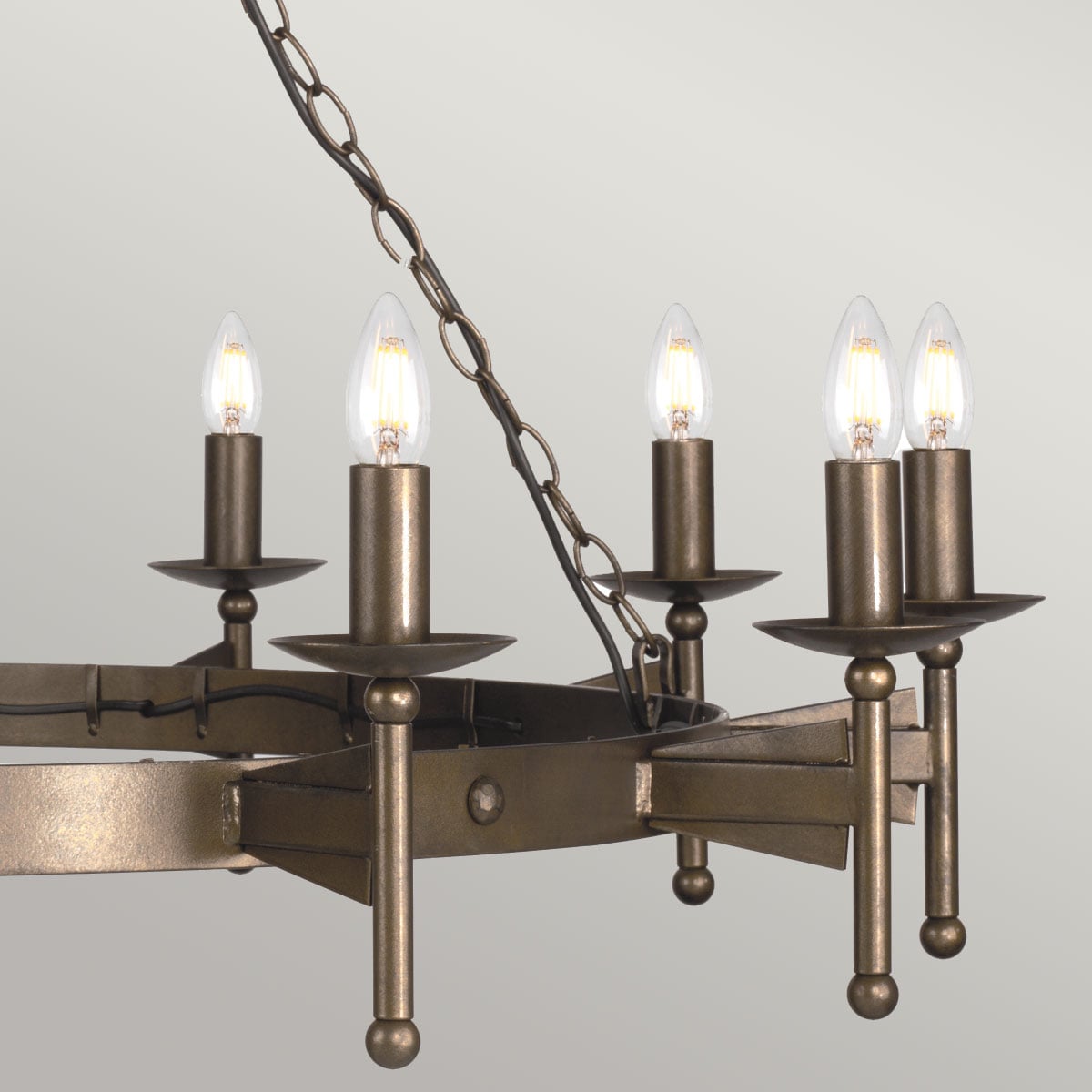 Lustre Cromwell 18 lumières bronze