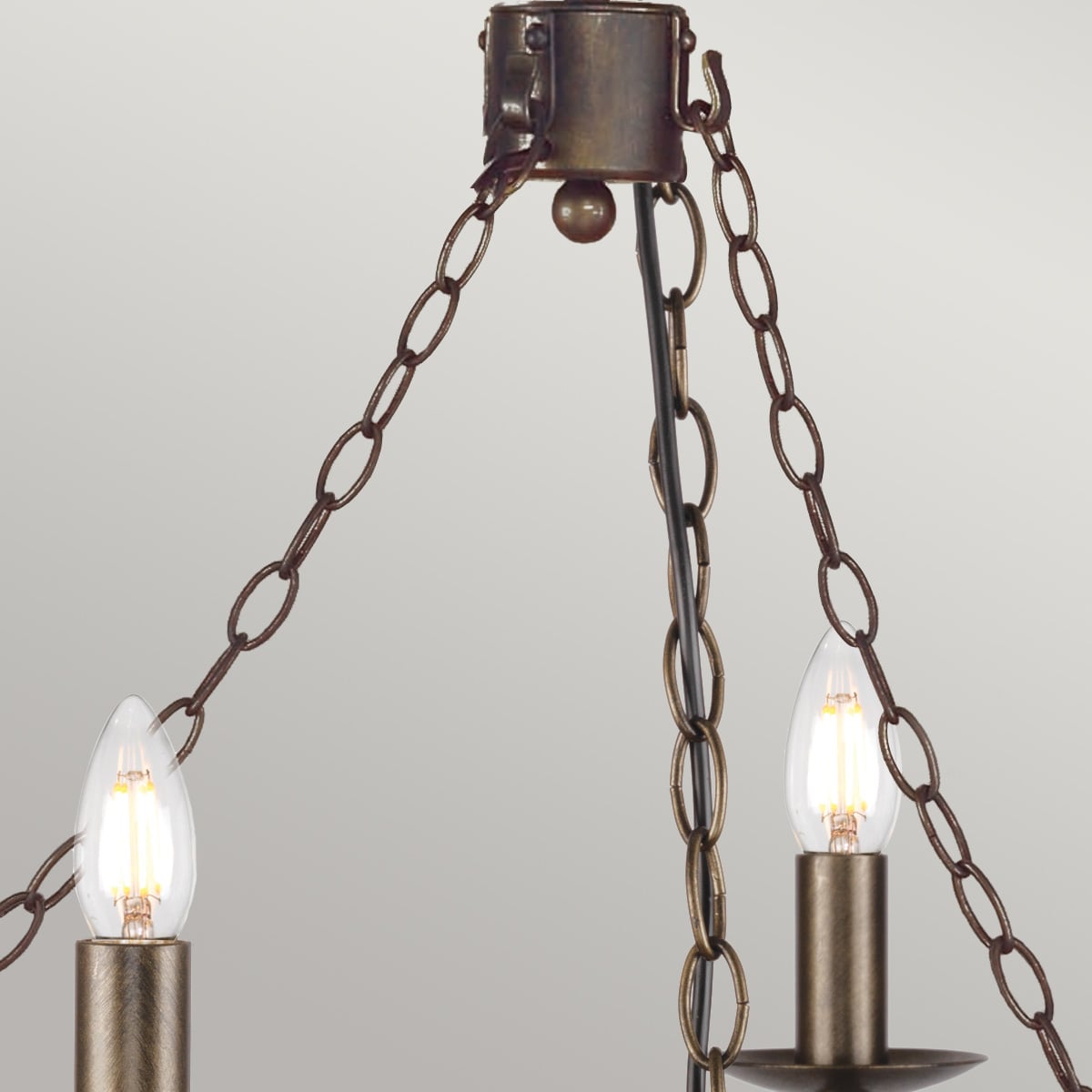 Lustre Cromwell 6 lumières bronze