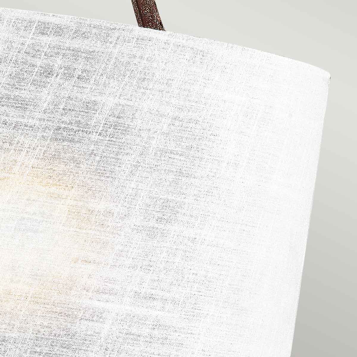 Zoom sur le lin tissé laissant filtrer une lumière chaude