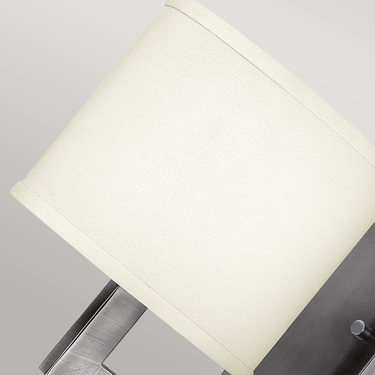 Texture du tissu de lin de l'abat-jour vu de près