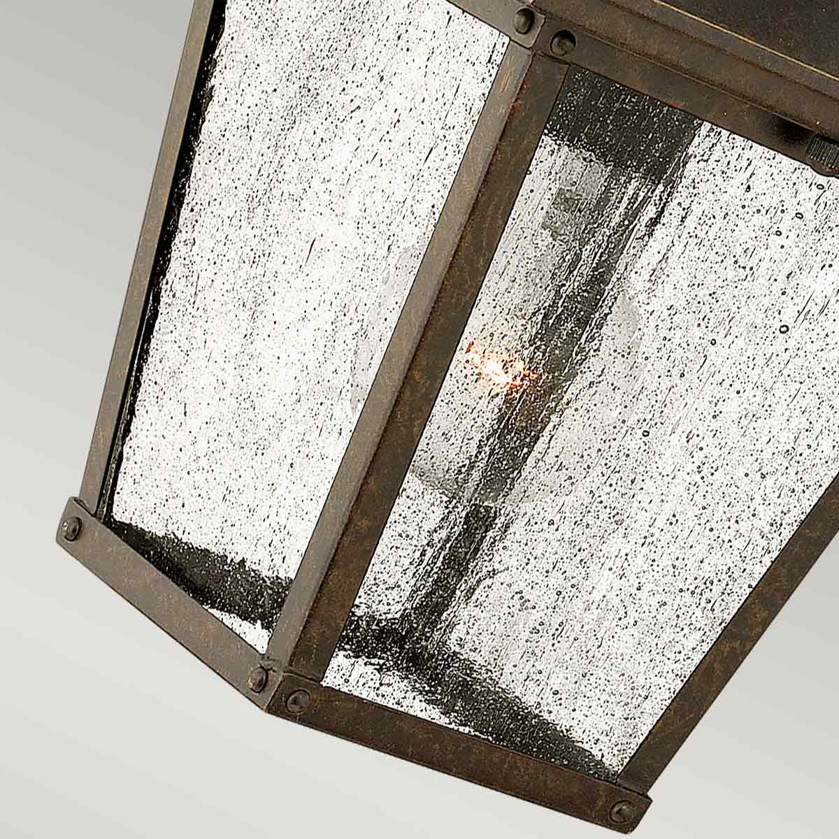 Applique extérieure Trellis bronze, verre