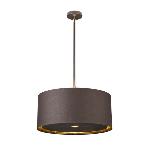 Suspension Balance marron et laiton poli