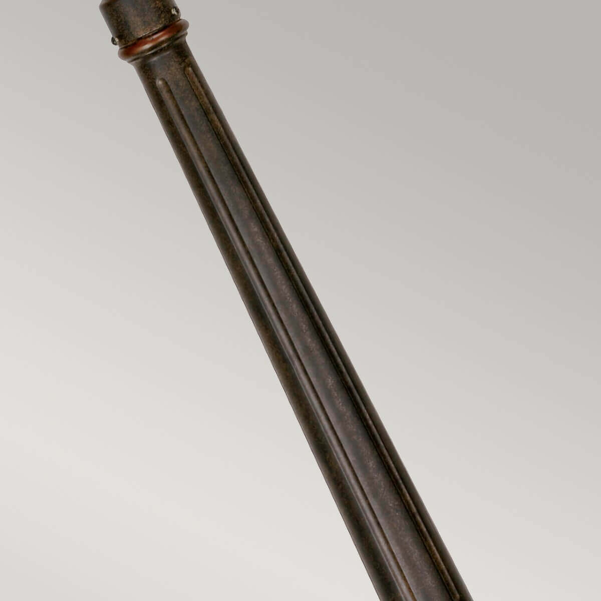 Lampadaire extérieur Baltimore bronze, verre, H 117 cm