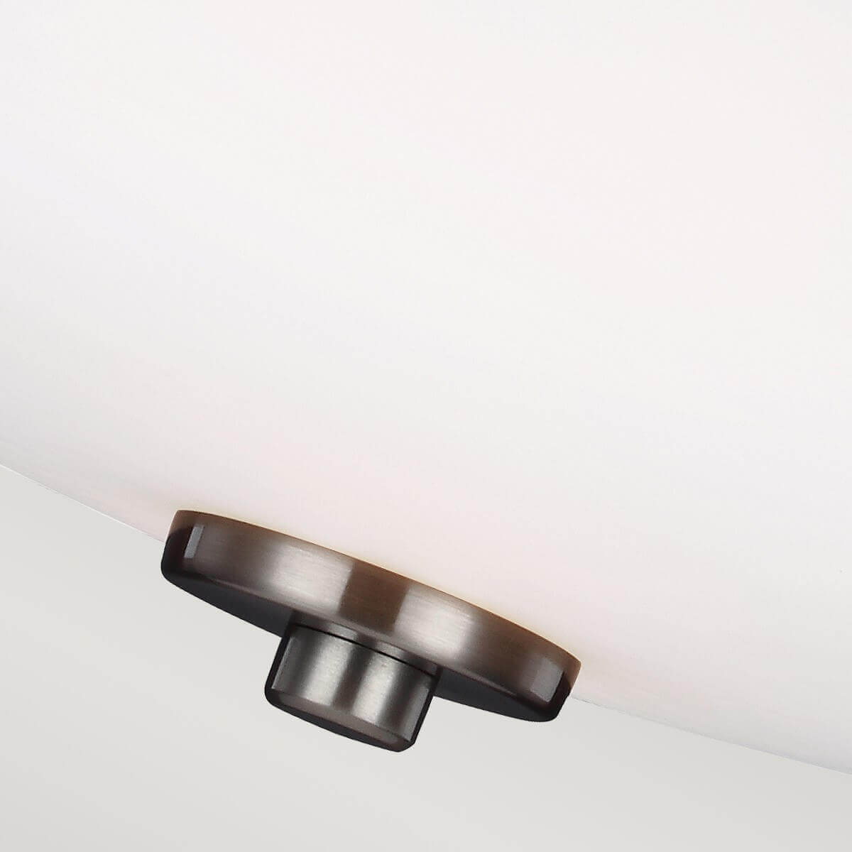 Plafonnier Evington 2 lumières nickel, verre