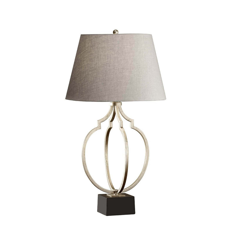 Lampe à poser Grandeur argentée et noire