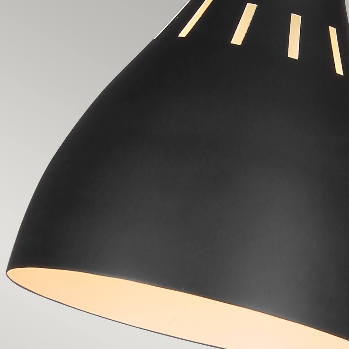 Lampe à poser Joan noire et laiton