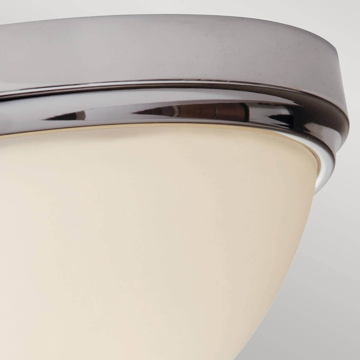 Plafonnier Malibu 2 lumières chromé, verre