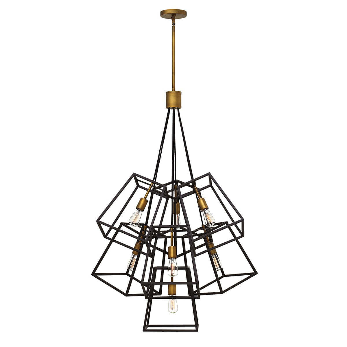 Lustre Fu Lighton 7 lumières bronze