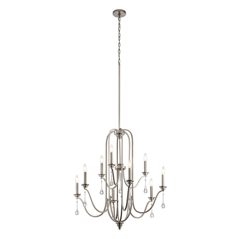Lustre Karlee 9 lumières, cristal
